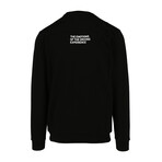 Tri-Color Stripe Crewneck Sweater // Black (M)
