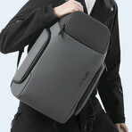 Hidden Zipper Smart Backpack // Gray