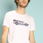 Delorean T-shirt // White (S)