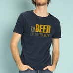 To Beer Or Not To Beer T-shirt // Navy (S)