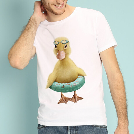 Duck Bouee T-shirt // White (S)