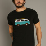 Blue Van T-shirt // Black (S)