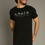 Peace T-shirt // Black (S)