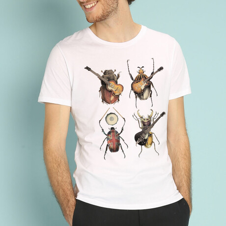 Beetles T-Shirt // White (S)