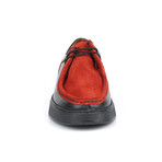 Tyrese Suede Dress Shoe // Black + Red (Euro: 42)