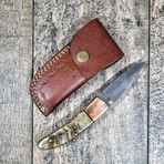 Copper Ram Drop Point Pocket Knife // Liner Lock