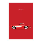 1957 Chevrolet Corvette by Mark Rogan (26"H x 18"W x 0.75"D)