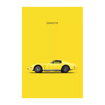 Chevrolet Corvette by Mark Rogan (26"H x 18"W x 0.75"D)