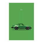 Porsche 911 Carrera by Mark Rogan (26"H x 18"W x 0.75"D)