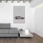 1981 DeLorean DMC-12 by Mark Rogan (26"H x 18"W x 0.75"D)