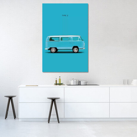 Volkswagen Type 2 by Mark Rogan (26"H x 18"W x 0.75"D)