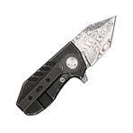 EK28T Tanto Blade Folding Knife (Stonewashed)