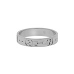 Icon 18K White Gold Band Ring // Ring Size: 7 // 3.8mm // Store Display