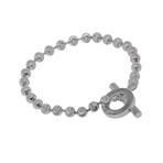 Boule Sterling Silver Bead Bracelet // 8" // Store Display