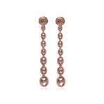 Marina 18K Pink Gold Drop Earrings // Store Display