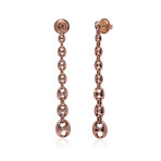 Marina 18K Pink Gold Drop Earrings // Store Display