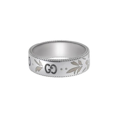 Icon 18K White Gold Band Ring // Ring Size: 7 // Store Display