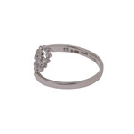 GG Running 18K White Gold Diamond Band Ring // Ring Size: 7.5 // Store Display