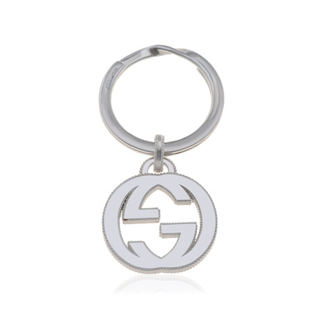 Interlocking Sterling Silver Logo Key Chain // Store Display