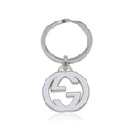 Interlocking Sterling Silver Logo Key Chain // Store Display