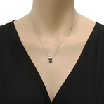 Icon 18K White Gold Pendant Necklace // 18" // Store Display