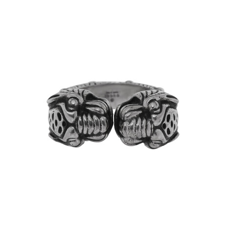 Garden Vintage Sterling Silver Statement Ring // Ring Size: 6.5 // Store Display