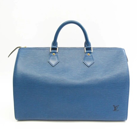 Epi Leather Handbag // Toledo Blue // Pre-Owned