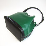 Epi Leather Shoulder Bag // Cyan + Green + Noir // Pre-Owned