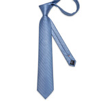 Dres Handmade Silk Tie // Steel Blue