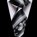 Faith Handmade Silk Tie // Black + White