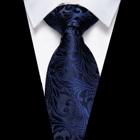 Sade Handmade Silk Tie // Navy + Black