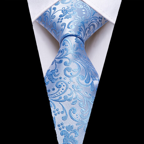 Vallor Handmade Silk Tie // Light Blue