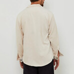 Damian Oversize Corduroy Shirt // Beige (XL)