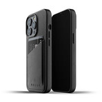 Full Leather Wallet Case // iPhone 13 Pro (Black)