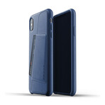 Full Leather Wallet Case // iPhone Xs Max (Blue)