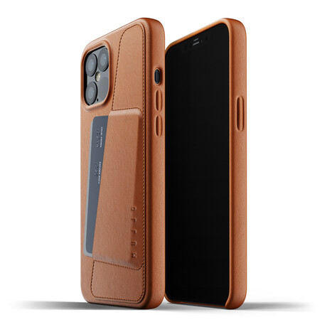 Full Leather Wallet Case // iPhone 12 Pro Max // Tan