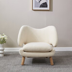 Contemporary Accent Chair // Ivory