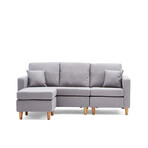 Valolam Compact Sectional (Dark Gray)