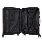 InUSA Elysian Lightweight Hardside Spinner 3 Pc Luggage Set  20" // 24" // 28" (Black)