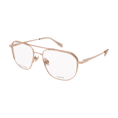 Rag & Bone // Men's RNB7044 0J5G Aviator Optical Frames // Light Gold