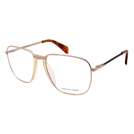 Rag & Bone // Men'sRNB7007 0J5G Aviator Optical Frames // Gold