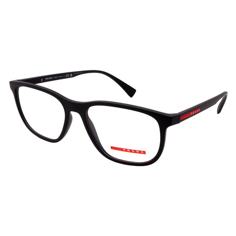 Prada Sport // Men's PS05MV 2AZ1O1 Square Optical Frames // Crystal Clear