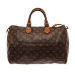 Louis Vuitton // Canvas Speedy 35 Satchel Bag