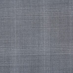 Window Pane Check Wool Suit // Light Gray (S36X29)