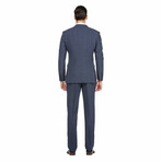 Window Pane Check Wool Suit // Prussian Blue (S36X29)
