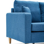 Valolam Compact Sectional (Dark Gray)