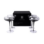 Smoke Stem Coupe Glasses