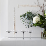 Smoke Stem Coupe Glasses