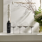 Smoke Stem Red Wine Glasses