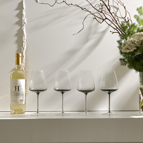 Smoke Stem White Wine Glasses